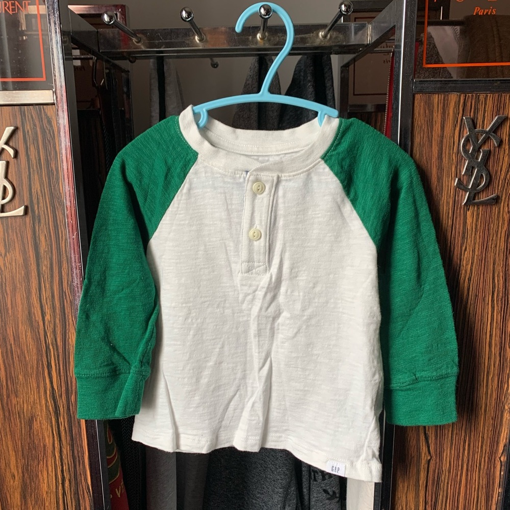 Gap Baby 2 Tone Long Sleeve Tee